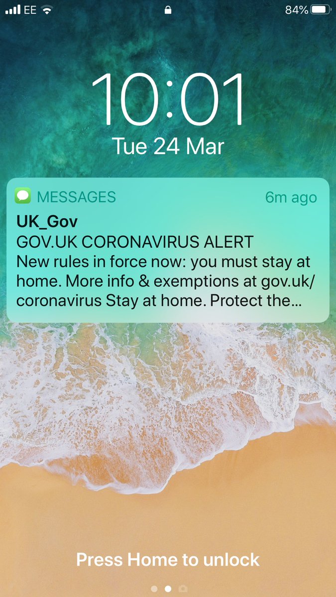 SakariyeDhegnas's tweet image. First tex alert by the UK government during this entire #coronavirusuk #TextAlert