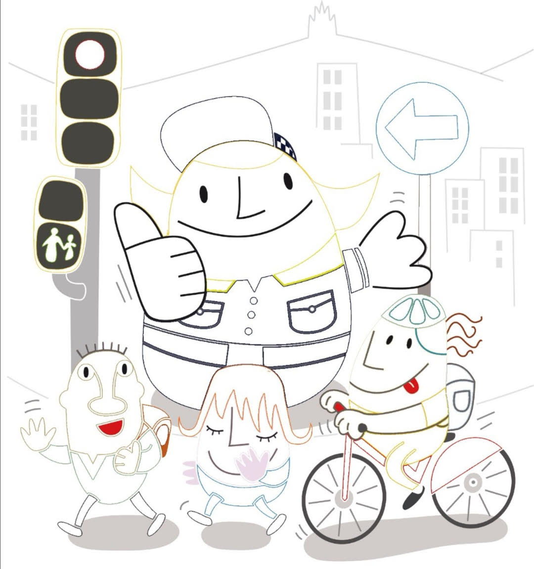 PLVNG's tweet image. Bon dia nens i nenes 👦👩
Els educadors vials de la👮‍♂️@PLVNG la 👮‍♀️Laura i el 👮‍♂️Josep també us troben a faltar (i molt!)
Esteu tenim un comportament excel·lent #joemquedoacasa 
Gràcies a vosaltres #TotAniràBé 🌈
Us deixem un dibuix per continuar practicant
Ja ens els retornareu 💙