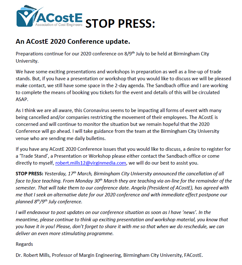 The Association of Cost Engineers tweet media