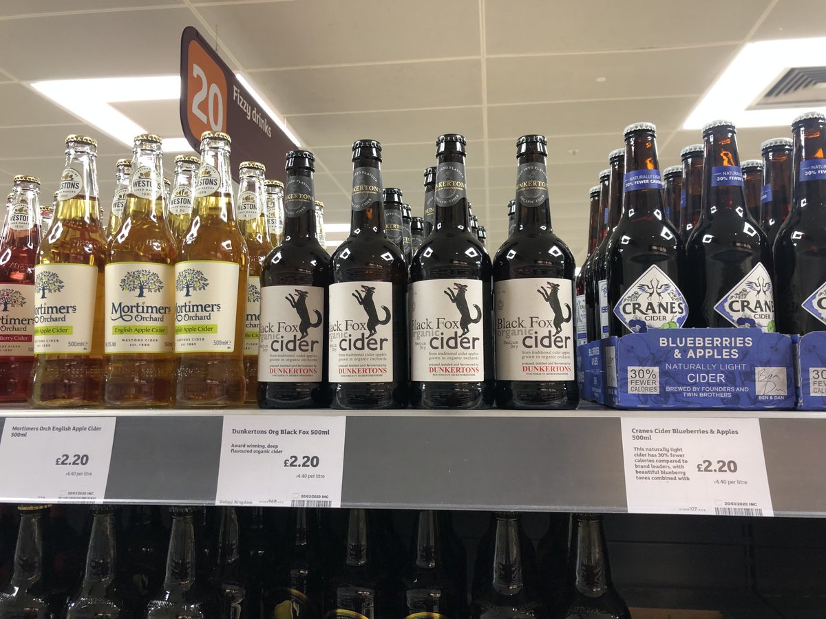 CiderView's tweet image. . @Dunkertons is now in @Sainsburys !? 🎉 Who needs toilet roll anyway. ^JC #LockdownSorted