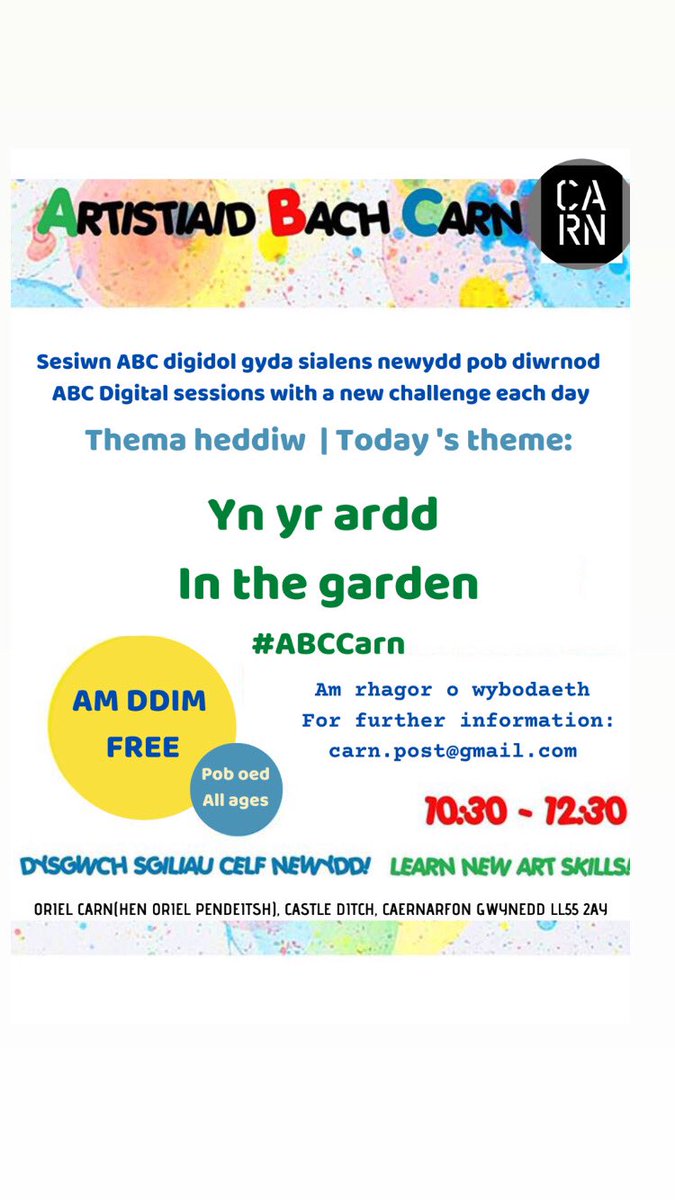 carn_celf's tweet photo. Looking for something to do with the children? Here’s something to do with them easily at home. New theme every day! #ABCCarn https://t.co/MOHfBGgEKy