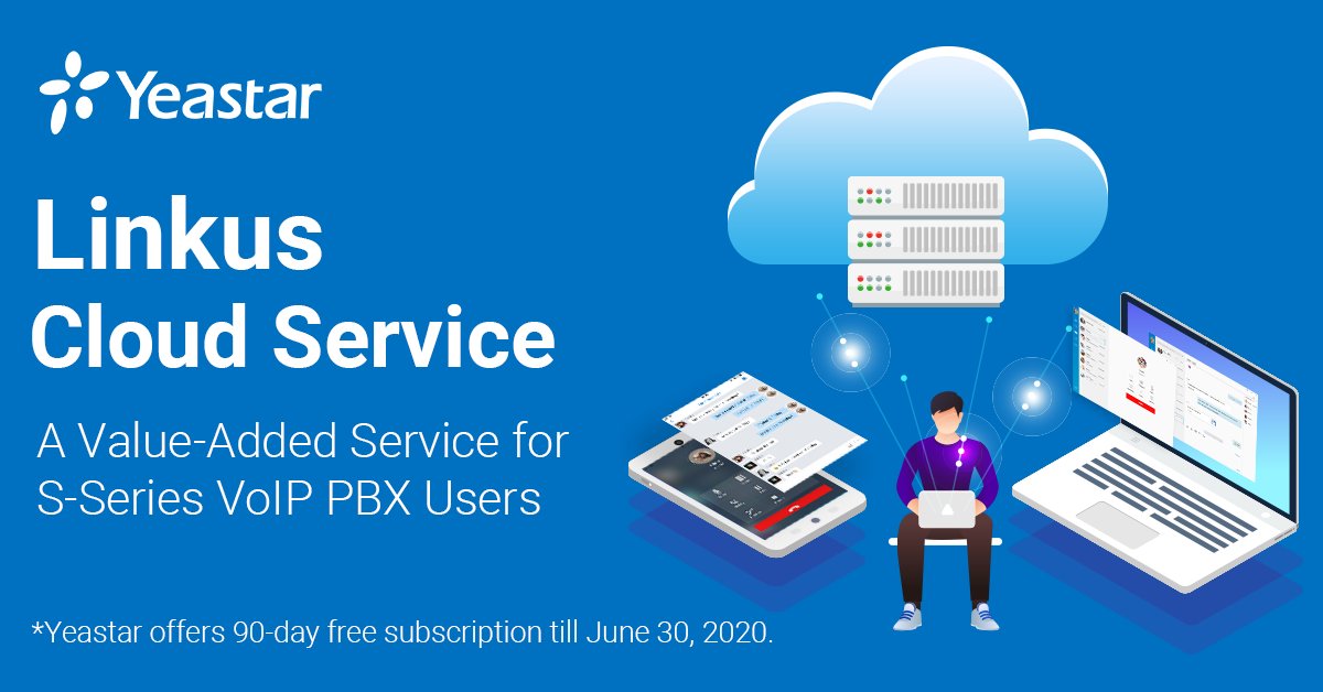 Yeastar Linkus Cloud Service (LCS), a service to minimize Linkus-related server and network configurations for Yeastar on-premises PBX users, is a perfect tool for your #remote working. And we now offer 90-day free subscription to you. Learn how to get it: ow.ly/lkvn30qse7y