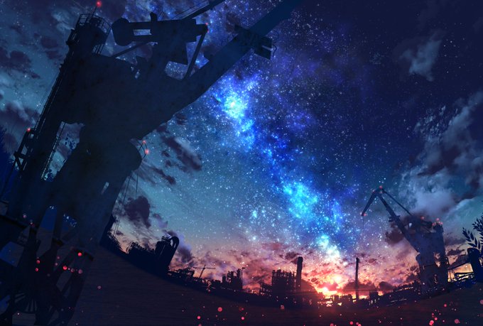 「都会 夜空」のTwitter画像/イラスト(人気順)