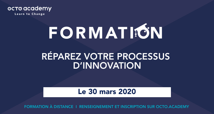 Profitez des #REX des consultants <a href="/OCTOTechnology/">OCTO Technology</a> et apprenez à identifier les #enjeux et à dépasser les obstacles à l'#innovation avec le cours à distance « Réparez votre processus d’innovation ». 
Dates : 30/03. Inscription gratuite : bit.ly/3drK8S2