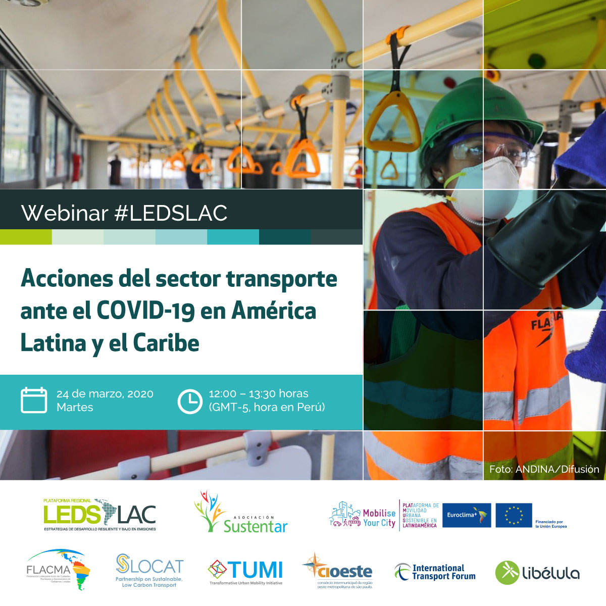 ITF_Forum's tweet photo. Únanse a nosotros más tarde para el webinar #LEDSLAC "Acciones del sector #transporte ante el #COVID19 en LAC". Esto incluirá:
🔘 Una breve reseña
🔘 Asegurar el suministro de bienes en caso de confinamiento estricto
🔘 Posibles escenarios futuros
➡️https://t.co/9FuKNUbq7u https://t.co/E5V5AVI9iA