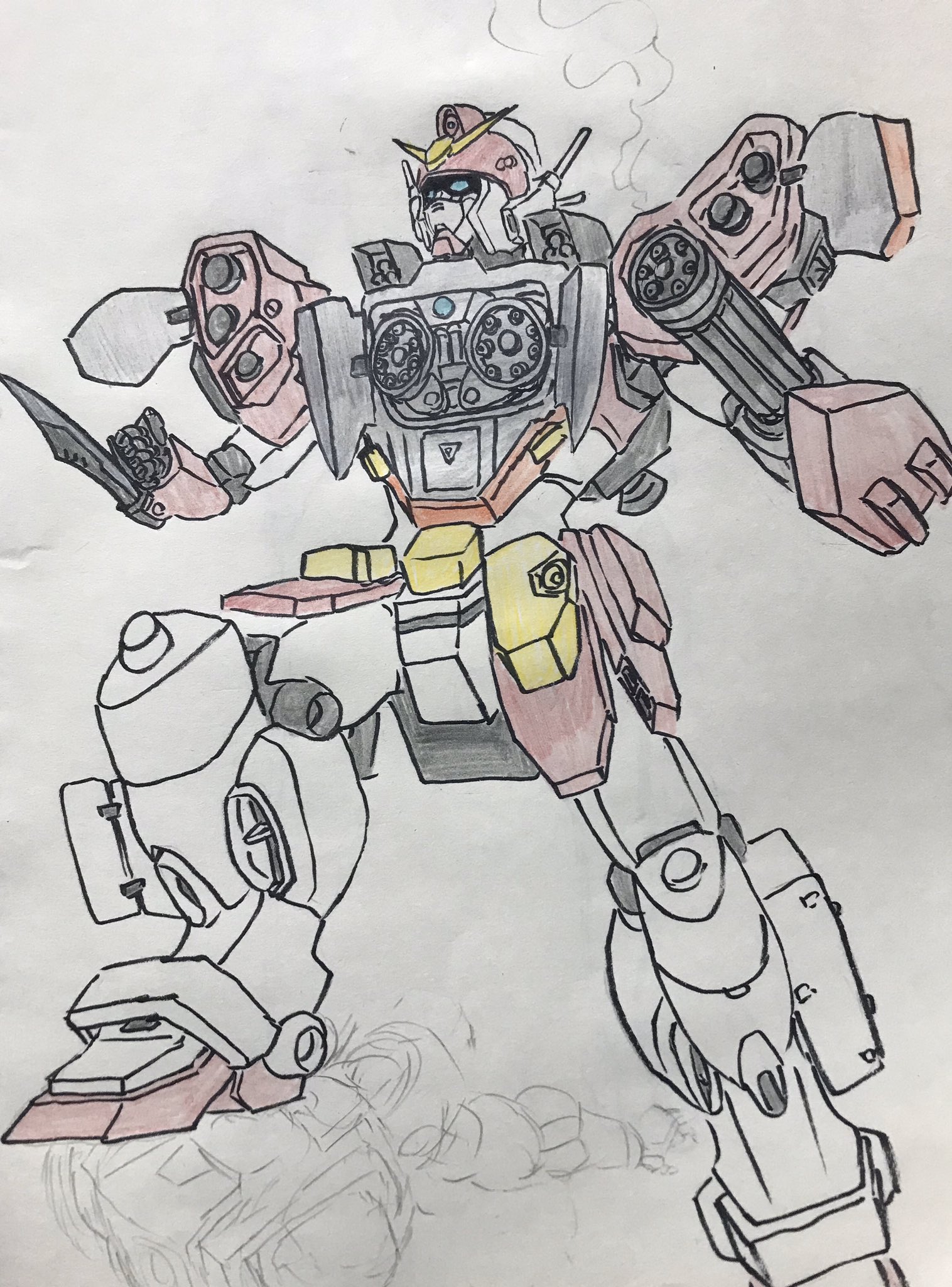 Misirabi 下から見上げるような構図で絵を描くのが好きです 同じような絵しか描いてねぇな俺 ガンダム お絵かき イラスト T Co Y0oq9hqq0n Twitter