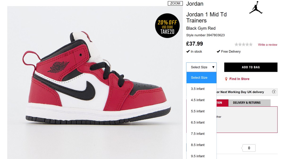 jordan 1 chicago infant