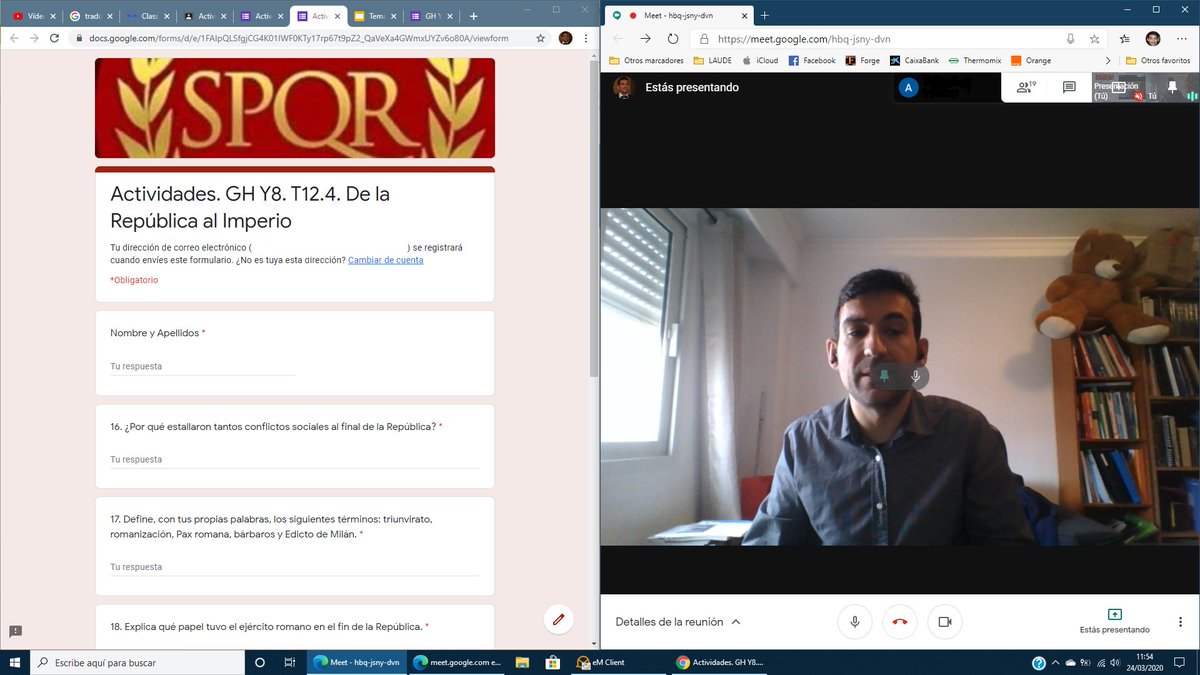 mamartinezles's tweet photo. Explaining online the Roman Empire and how to do activities through Google Form. Great morning
#googleforms
#profesordehistoria
#clasesonline
#LESRocks
#LESGettingBetter
#LESWhatsBestForKids
#LESGlobalAspiration
#LESRelentlessFocusOnLearning https://t.co/mNiLSIgMJ5