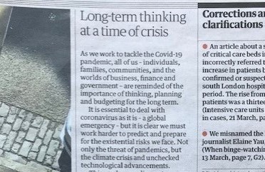 CarolineLucas's tweet image. When we rebuild on the other side of this pandemic, we can choose to do so with greater consideration than ever to the wellbeing of future generations 

Proud to introduce #FutureGenerationsBill today with cross party support

Acting #TodayForTomorrow is as important as ever