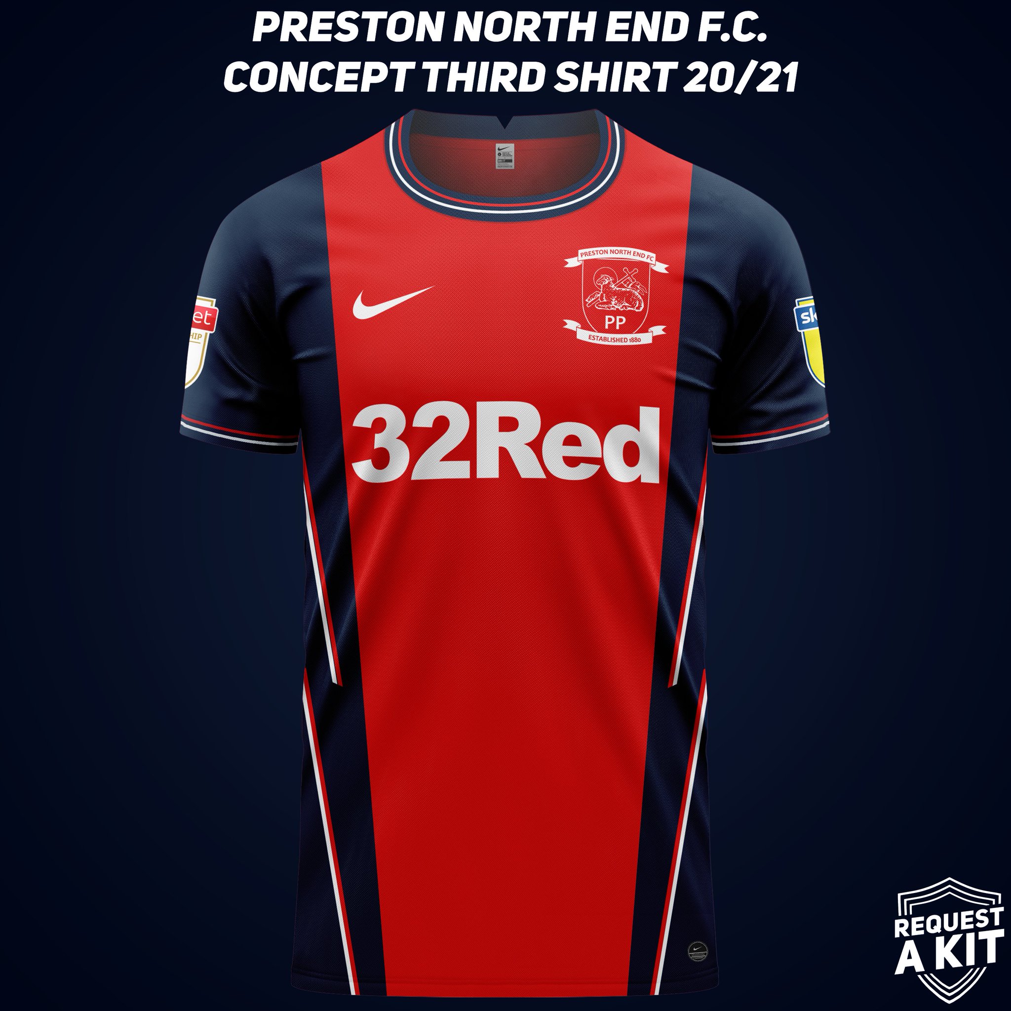 preston north end jersey