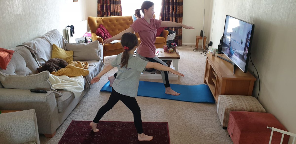 Morning #elevenseshour hope everyone is keeping safe. I'm trying to navigate working from home with a 7 year old. This morning was yoga, gymnastics, writing and now shes on reading. Time for a cup of tea and for me to do some work! Best get used to a messy house!

#HealthyAtHome