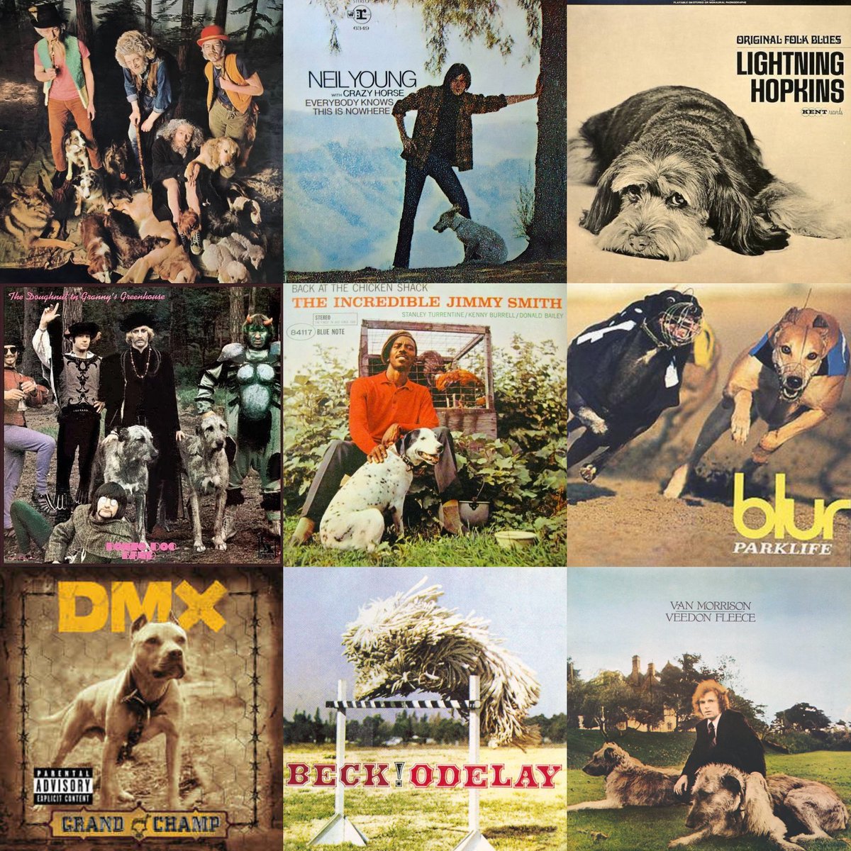 Lockdown lowdown day 8. Today I'm only playing tracks from albums with dogs on the cover. Here's some good'uns. Your choices (with pics, if poss) very welcome... #LPdogs