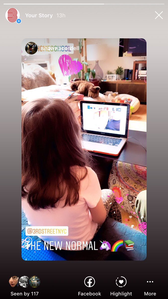 Shawnacordell gave us a look at the #newnormal in her home and it includes #remotelearning music lessons as well as more #unicorn and #rainbow needs #PlayOn #QuaratineLife