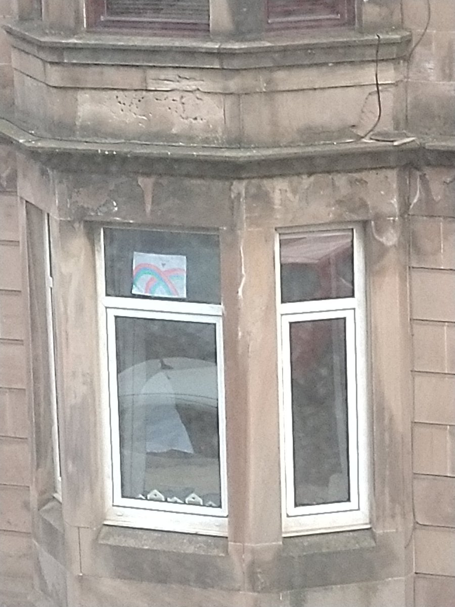 liz_cathcart's tweet photo. Really brightened my day to see these pictures in windows opposite ☺️#greenocktelegraph. https://t.co/qSaifq6Q0S