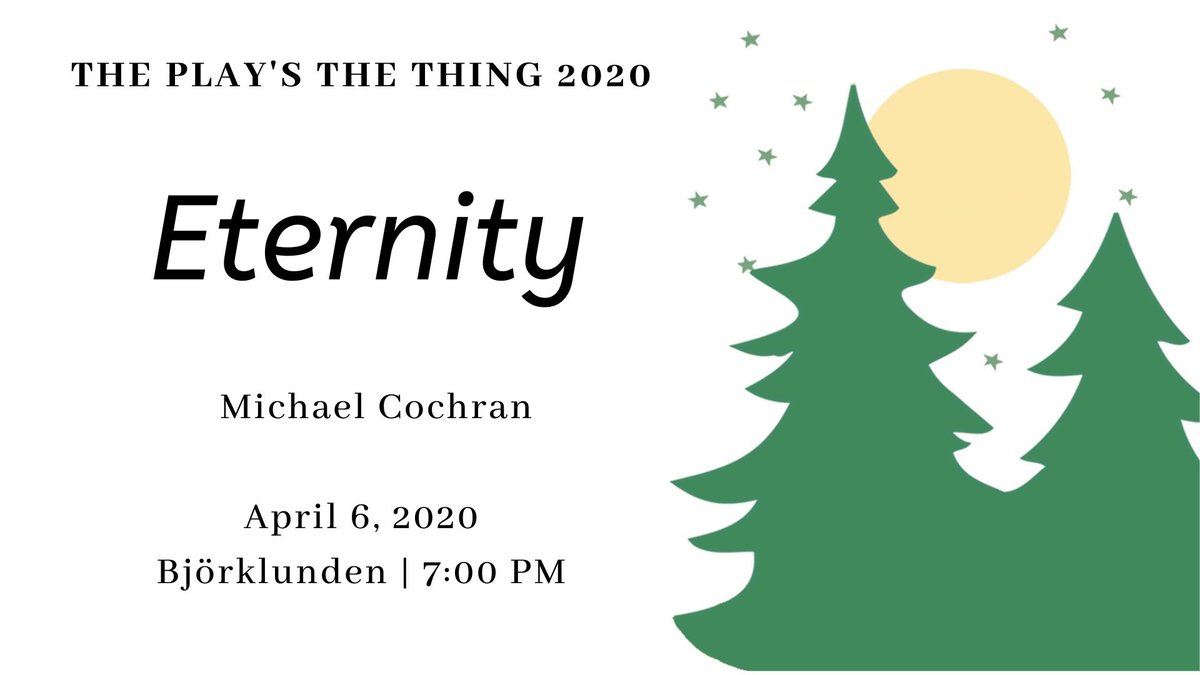 What is it like to be an angel of death?  Join us for the final offering of our play reading series, The Play's The Thing.
