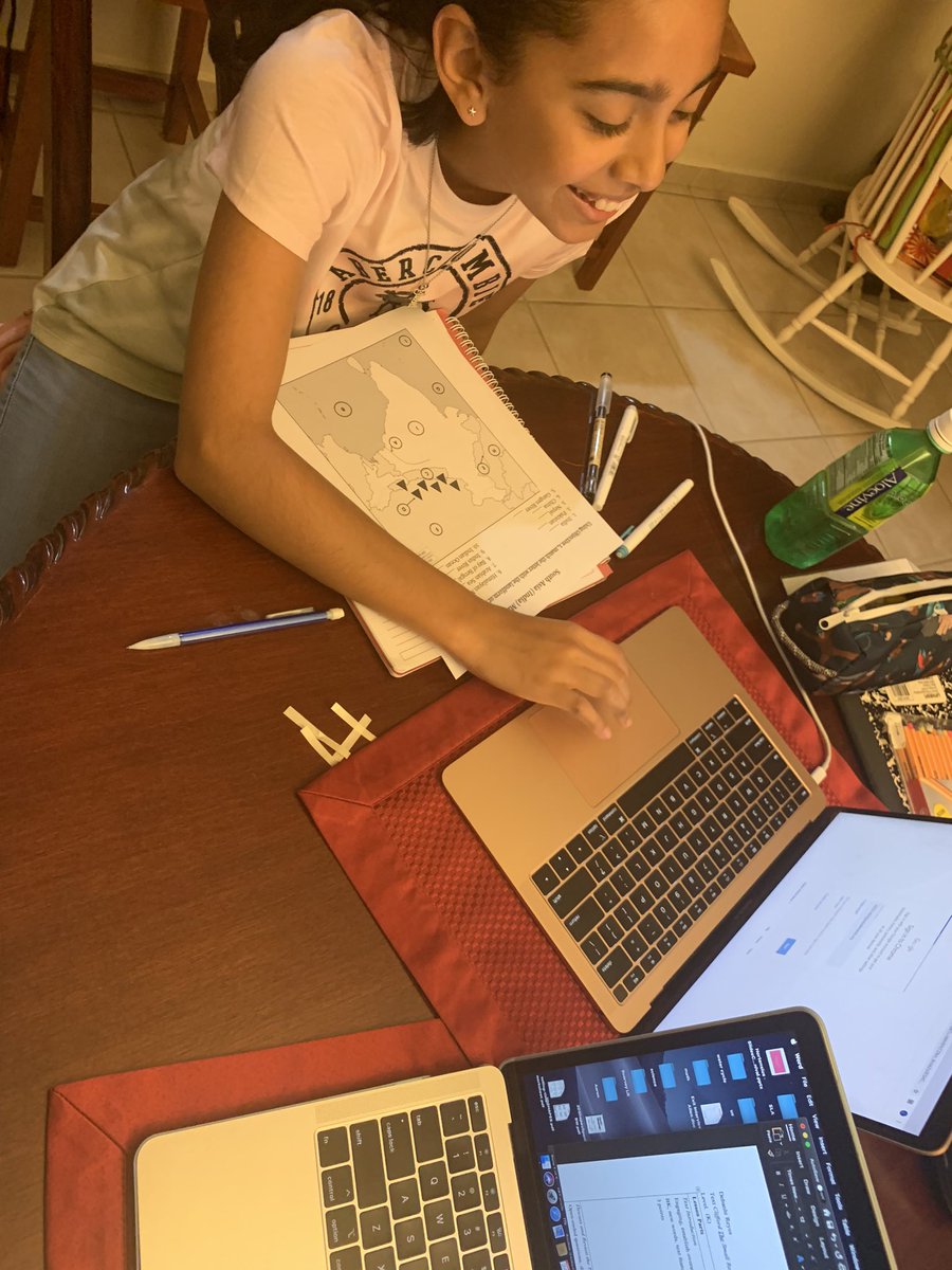 Who would of thought my niece and I doing homework together ? 😊💕