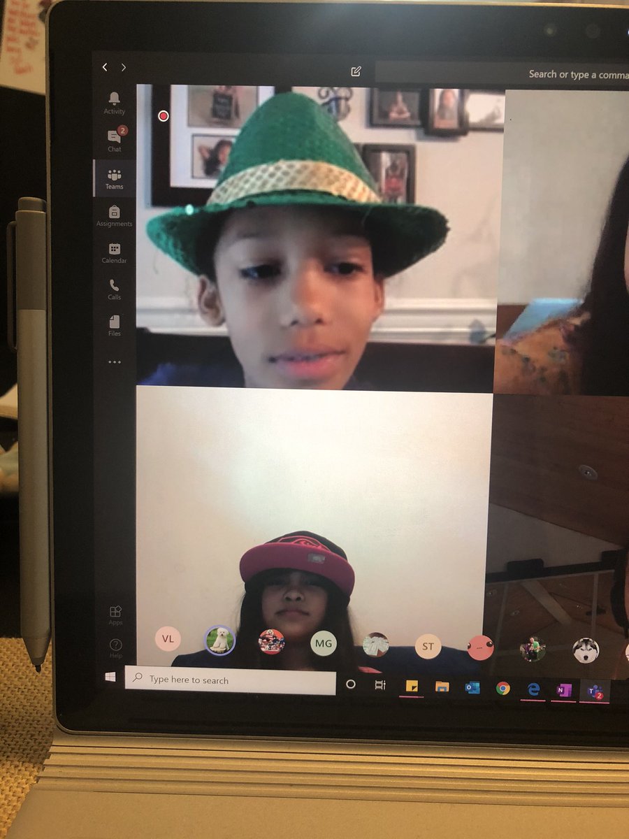 Rpcs3rd's tweet photo. It’s our first virtual #spiritweek and we are rocking hats today! @rentonprep https://t.co/YeqKFcIWcj