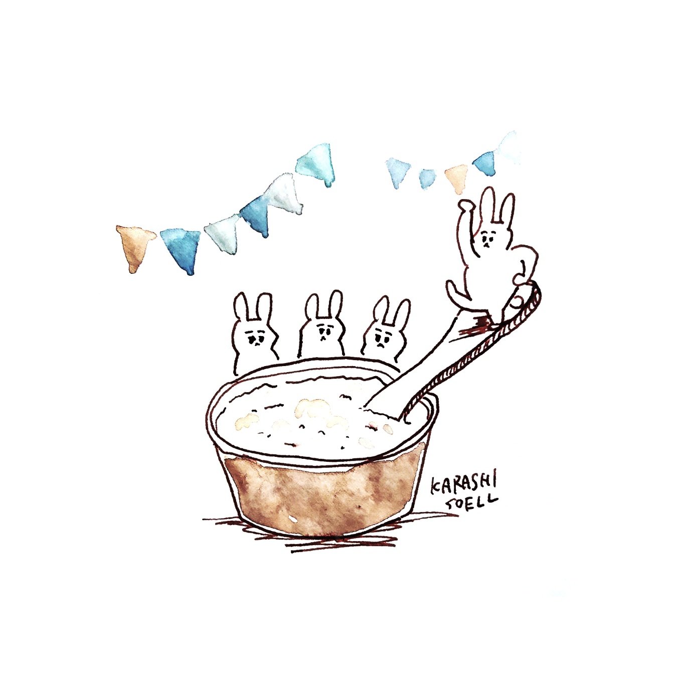 Twitter 上的 カラシソエル イラストレーター 今日のイラスト うさぎたちのカップアイス祭り 今日のカラシイラスト T Co Vyqdv4y29w Twitter
