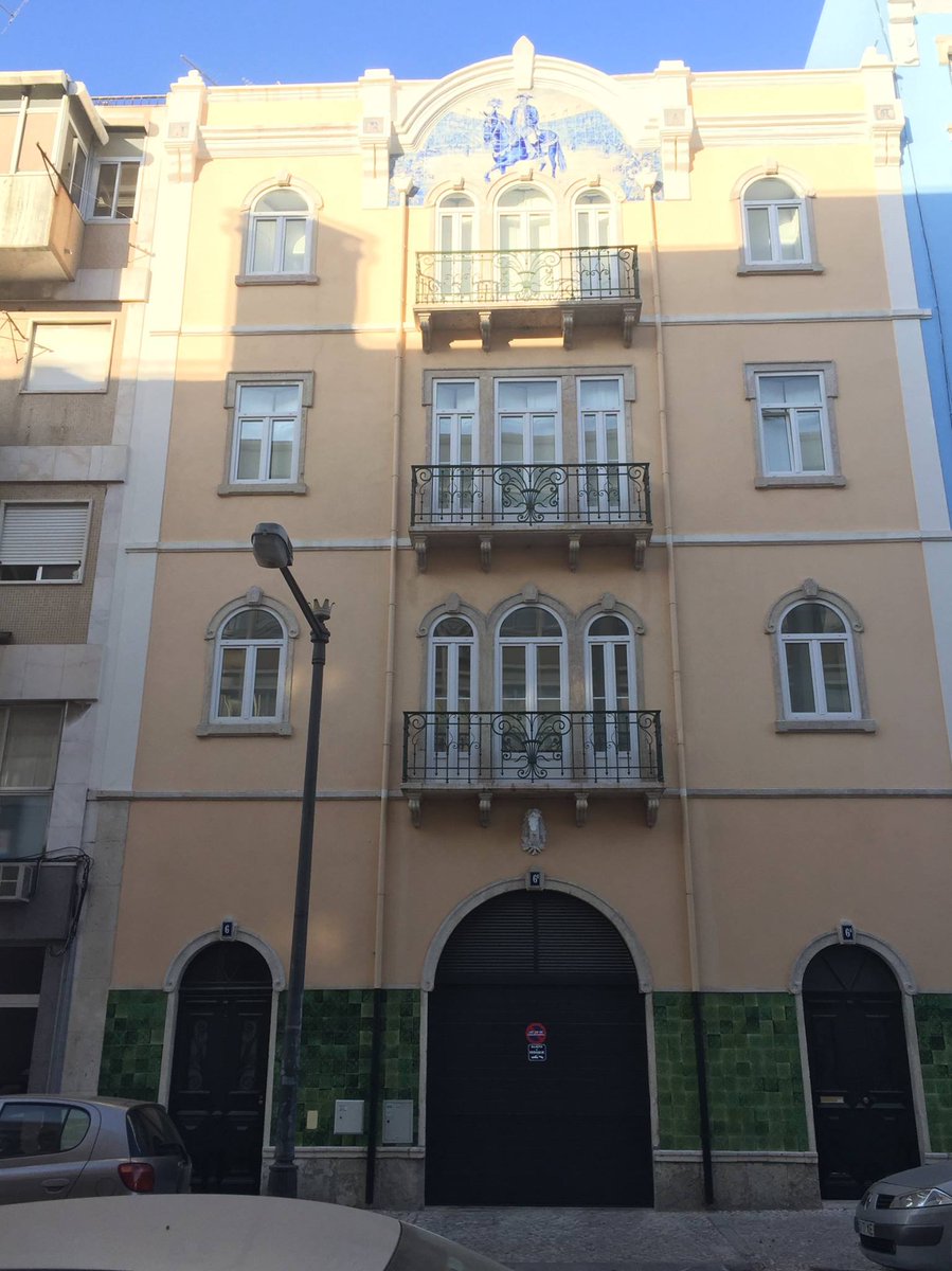 From January to May 1941, Hannah Arendt and her second husband Heinrich Blücher lived in Lisbon at Rua Sociedade Farmacêutica #6, while waiting to go to New York.