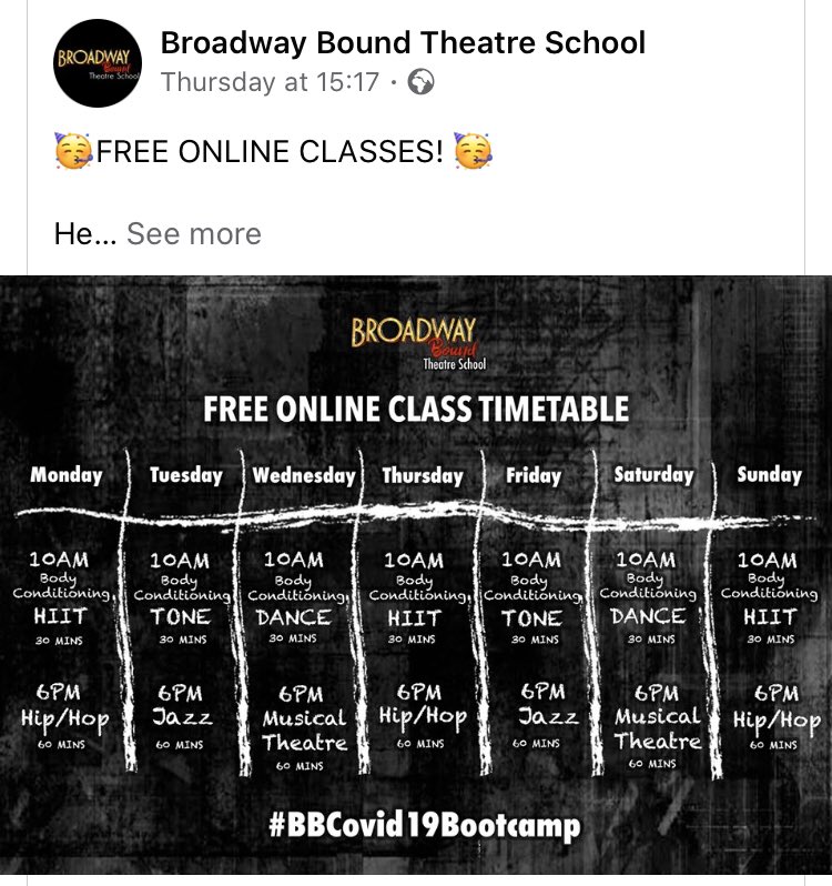 FrodManor's tweet photo. Another option for those enjoying dancing around their living room. Follow Kayleigh’s Facebook group below. She is live streaming for free twice a day. https://t.co/qKqZmGXeSK