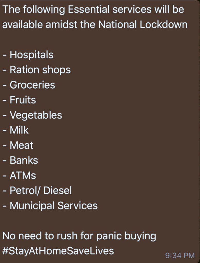 Adix_adi_'s tweet photo. Don't panic! Keep calm and follow the instructions and orders of GoI. h
#StayHomeIndia @PMOIndia https://t.co/P4R3dTmYzd