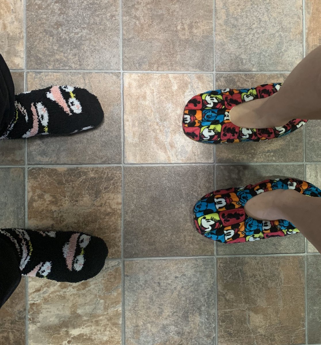 MissAngelaRESN's tweet photo. RESN Crazy Sock Day. Jess had to go with slippers. #RESNProud https://t.co/ZxPOnBASeS