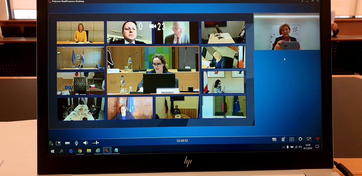 It was my great pleasure to chair today’s informal video conference of 🇪🇺 Affairs Ministers where a political decision to open accession negotiations with 🇲🇰 and 🇦🇱 was reached. Congratulations to both countries!  🇲🇰🇭🇷🇪🇺🇦🇱
#EU2020HR
#EUenlargment