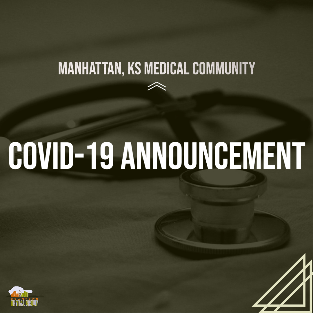 The Manhattan, KS medical community has come together to give you a united message regarding COVID-19. Please click the link to our blog and read the full letter. downtowndentalmanhattan.com/covid-19-annou…