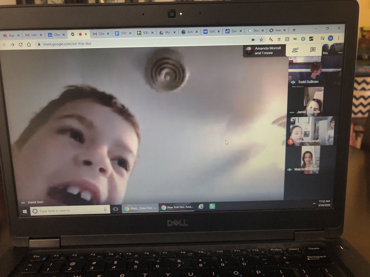 My heart is happy seeing some of my <a href="/CloverHillES/">Clover Hill ES</a> leaders today on google hangout.  Now that we know it works well, looking forward to catching up with these special third graders again soon! #oneccps ❤️🍀