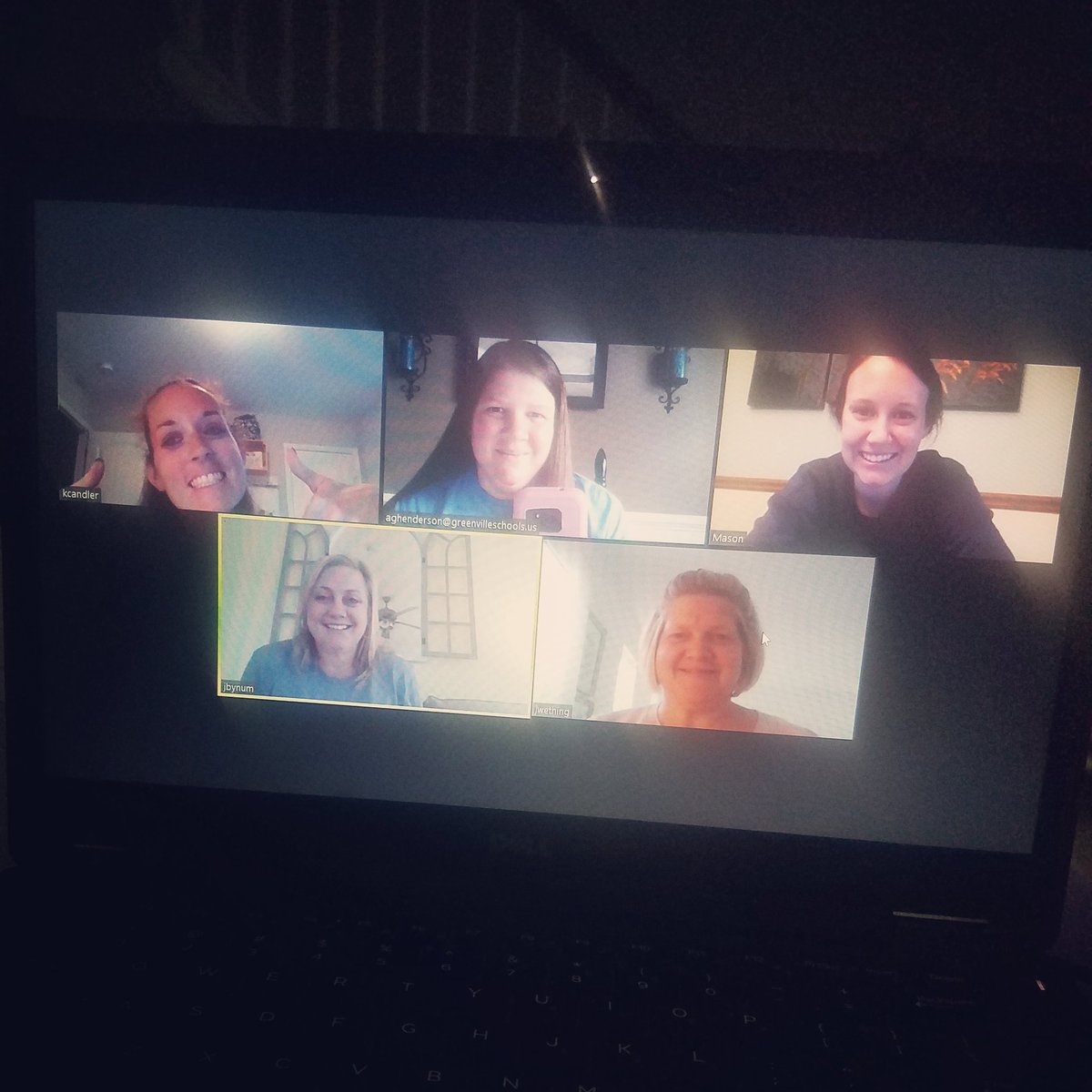 1st grade team meeting! I love these ladies and we LOVE our students! <a href="/SueClevelandES/">Sue Cleveland Elementary</a> #gcsstrong #elearning #wildcatpride