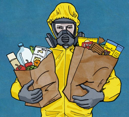 DanielZalkus's tweet photo. Here's a new illustration that I recently did about what it feels like to go grocery shopping these days. #illustration #groceryshopping #covid_19 #coronavirus #art #danielzalkus #artistsoninstagram #inkdrawing #hazmatsuit #supplies #art https://t.co/3W09vaTag2