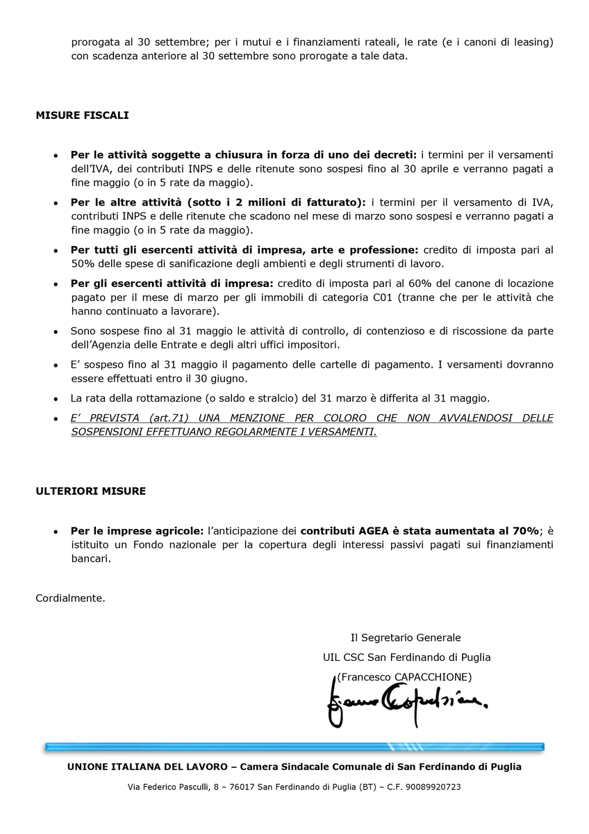 UIL_comunica's tweet photo. @UIL_comunica Misure di sostegno economico per famiglie, lavoratori e imprese connesse all’emergenza epidemiologica da COVID-19.

📣 Voi restate a Casa
📣 Noi con passione e impegno tuteliamo i Vostri diritti https://t.co/zHHxeMibIr