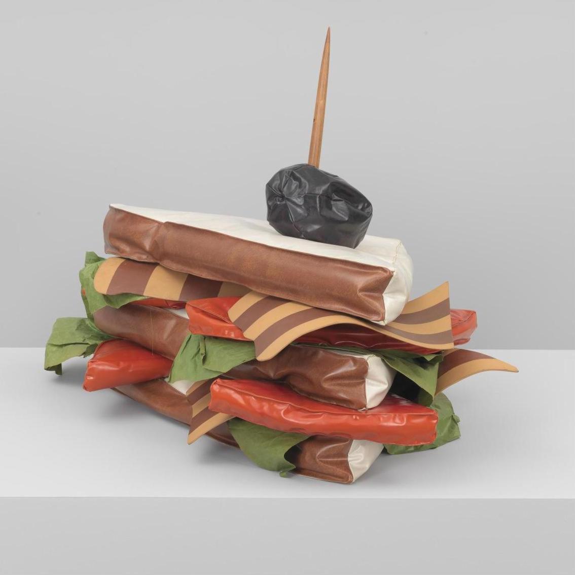 Many of us have taken this extended time at home to sharpen our cooking and baking skills. Naturally, this #ClaesOldenburg soft sculpture came to mind. The components of Giant BLT are reassembled each time the sculpture is installed, adding an element of flexibility to the work.