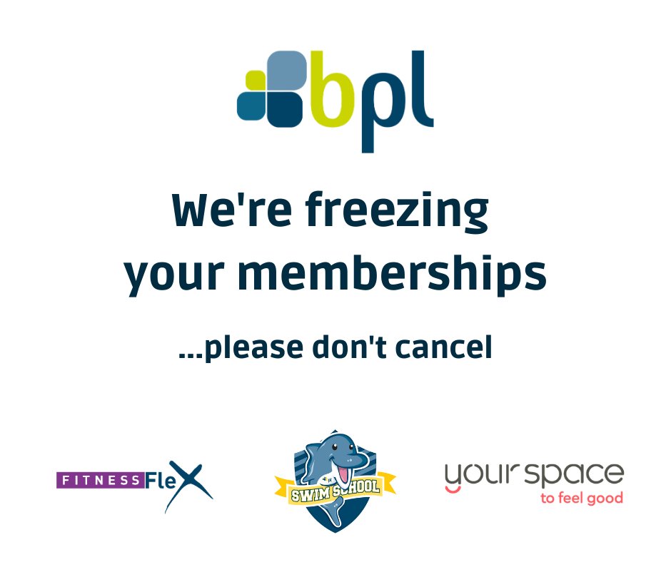 We're freezing all your memberships!

There's no need to contact us, we're taking care of everything automatically. Please don't cancel your direct debit, your PRICE FOR LIFE is locked in!

This includes all fitness, swimming and golf memberships.