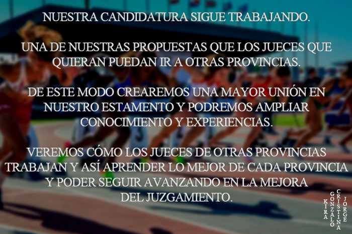 Elecciones 2020 Atletismo tweet media