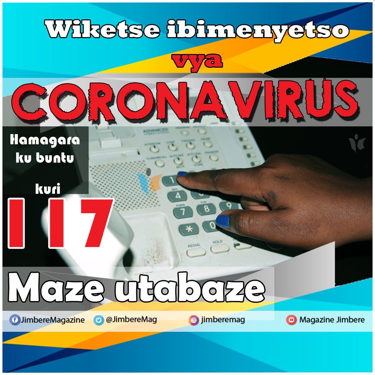  Numéro vert au  #Burundi pour alerter sur un/des cas de  #coronavirus: le 117 #CoronaVirusUpdate