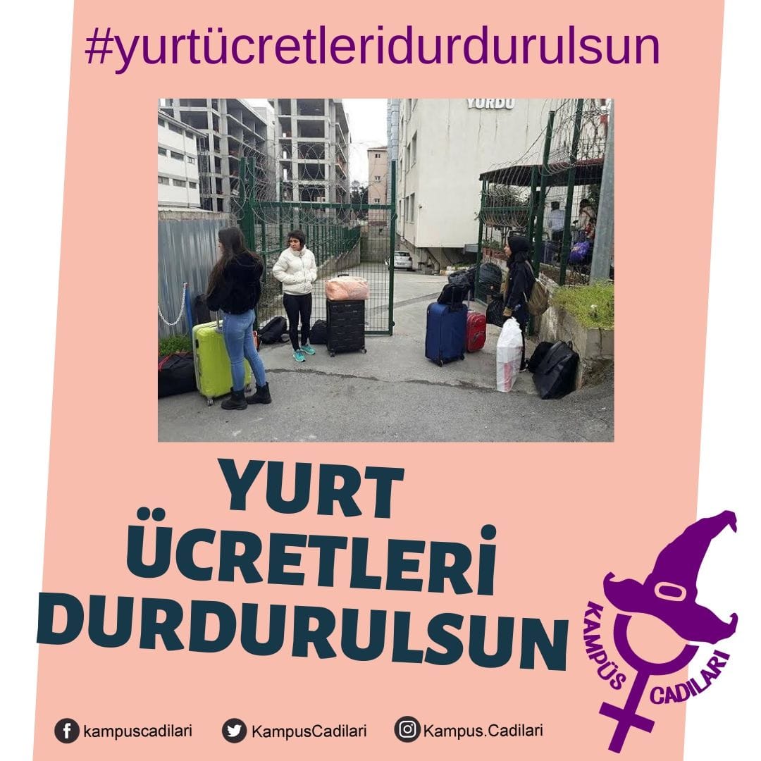Müşteri değil öğrenciyiz! 
Kalmadığınız yurdun parasını ödemek istemiyoruz!  
#YurtÜcretleriDurdurulsun