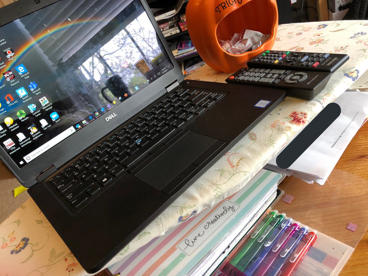 Yes. That’s an ironing board helping organize my digital learning space. <a href="/LaurenRabil/">Lauren Rabil</a> <a href="/Tucker5Smith/">Tucker Smith</a> <a href="/CobbSchools/">Cobb County Schools</a> #DigitalLearning #erasablepensFTW