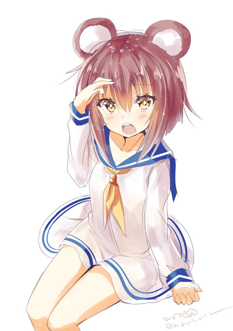 「しれぇ!なんですかこれぇ?」獣耳雪風
#艦これ版深夜の真剣お絵描き60分一本勝負
#艦これ版真剣お絵描き60分一本勝負_20200324 