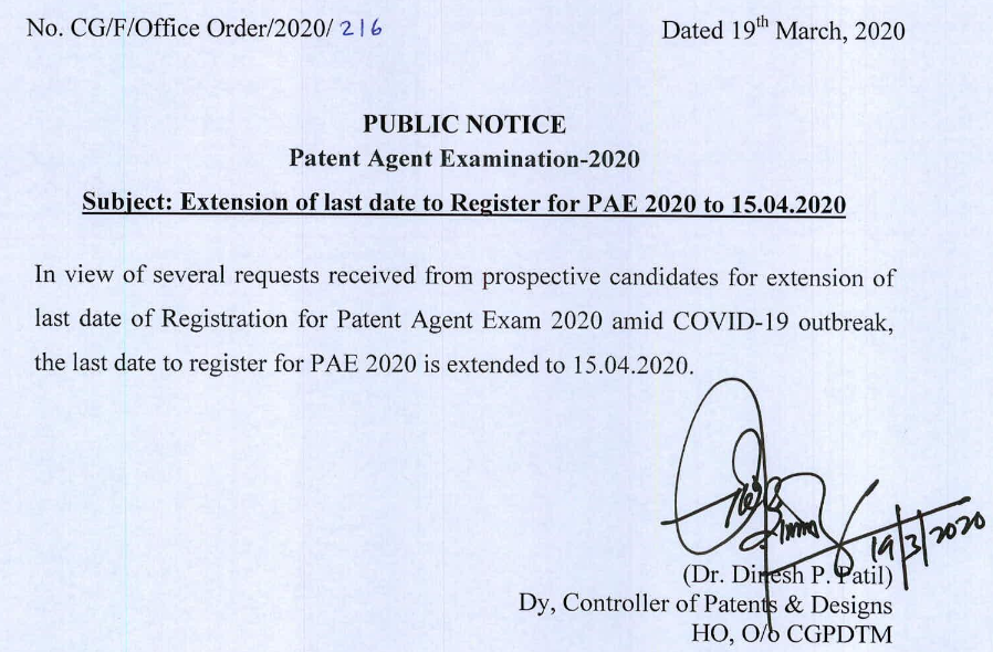 patent agent register