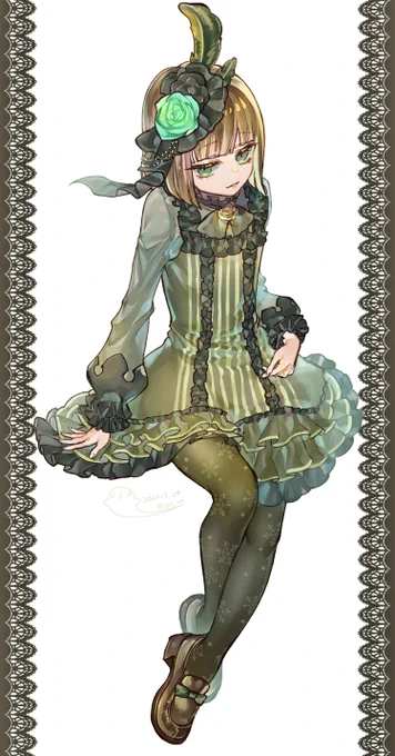 #シノアリス_ファンアート
1500フォロワーありがとうございます!
グレにピノメイジの着せ替えです 