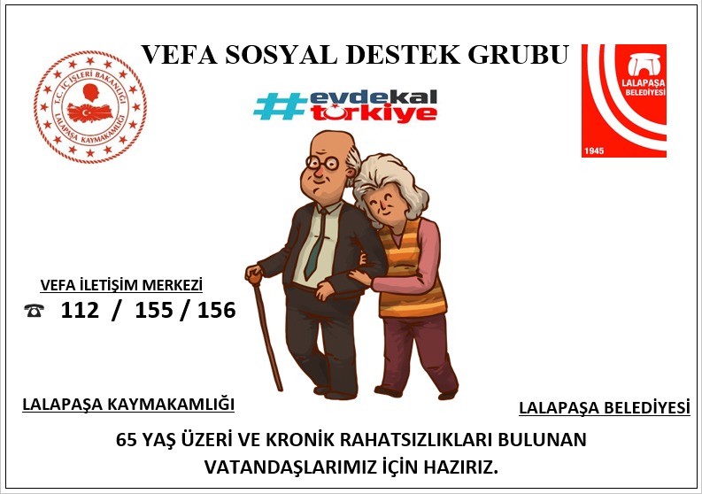 #Vefasosyaldestekgrubu 
#evdekaltürkiye