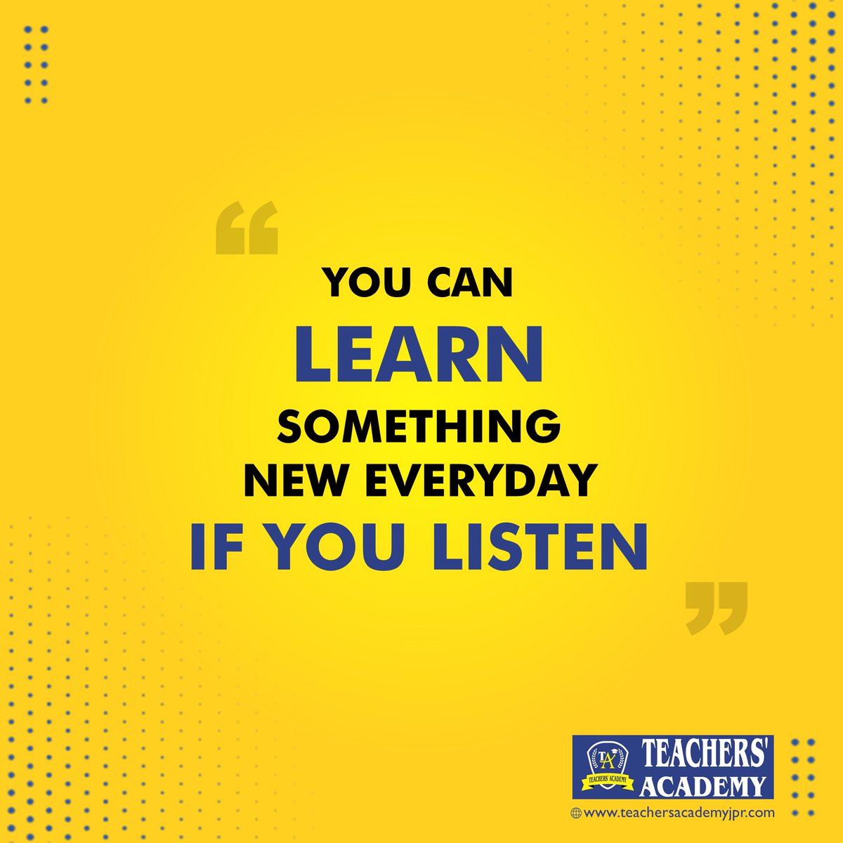 TeachersJaipur's tweet photo. Quote of the day !

#TeachersAcademy https://t.co/2QCLyvm97S