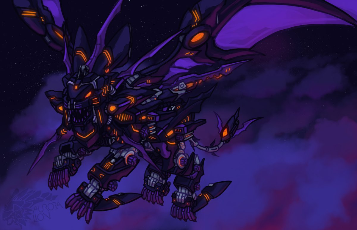 lion_aurora's tweet image. Quick painting of Schneider Midnight Shield!~

#zoids #ligerzero #ゾイド #ライガーゼロ