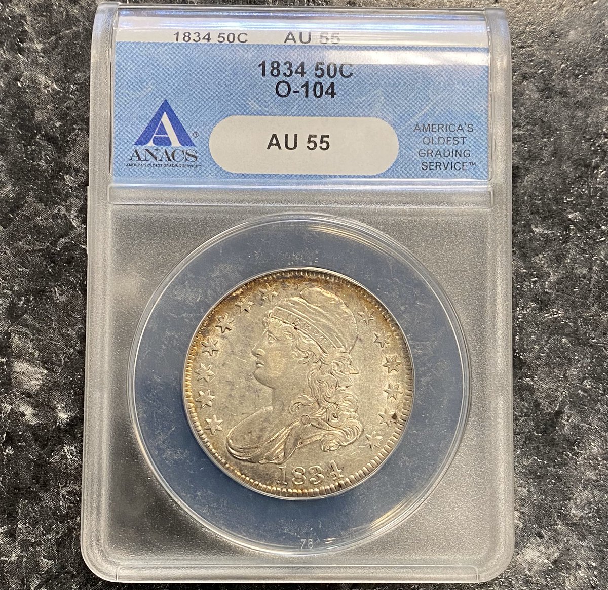 spanishfortcoin's tweet photo. Itβs #tonertuesday again! We have a pretty 1834 Capped Bust Half Dollar!
.
#coins #oldcoins #money #oldmoney #rarecoins #coincollector #spanishfortcoins #coincollecting #coinlover #numismatic #americancoins #investing #silver #gold #gradedcoins #patina #hobby #eBay #ebayseller https://t.co/4UxgrduIHD