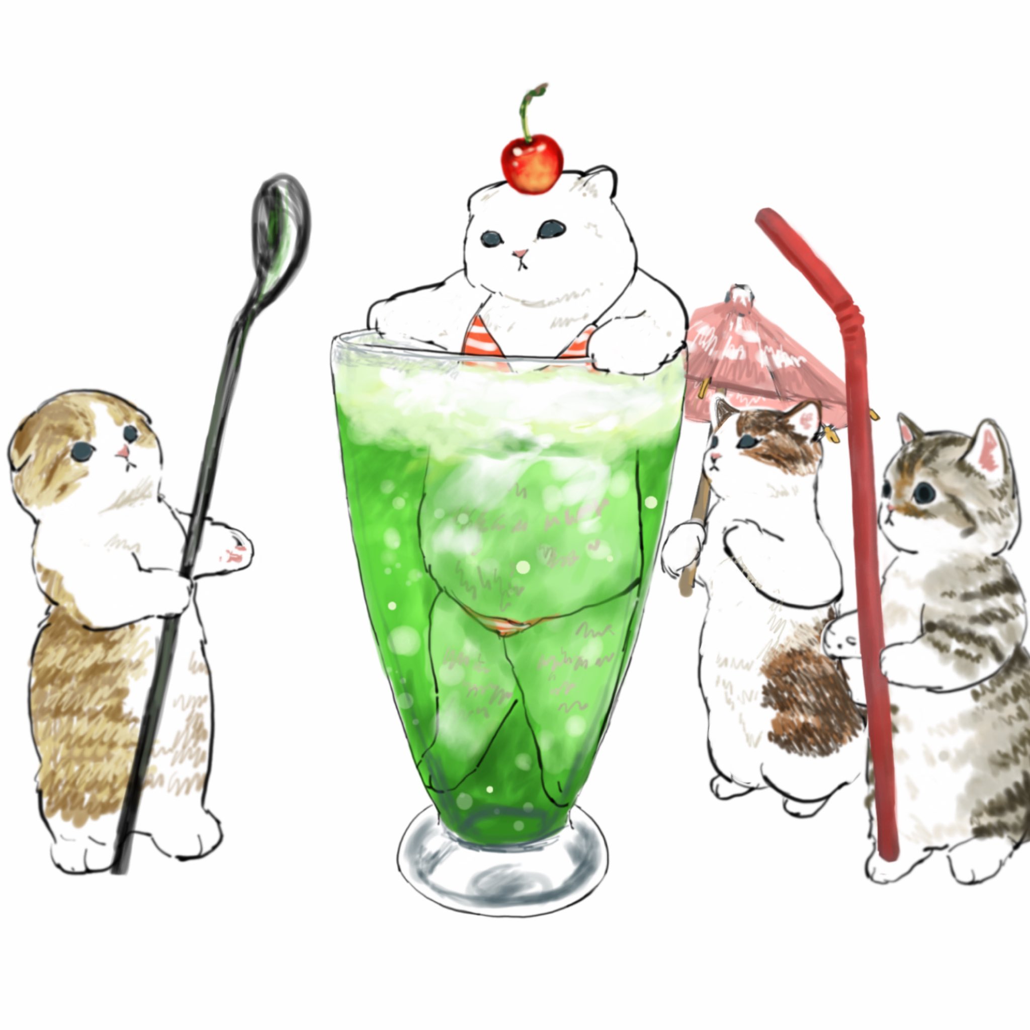 ぢゅの メロンクリームソーダ T Co Twslqieiib Twitter
