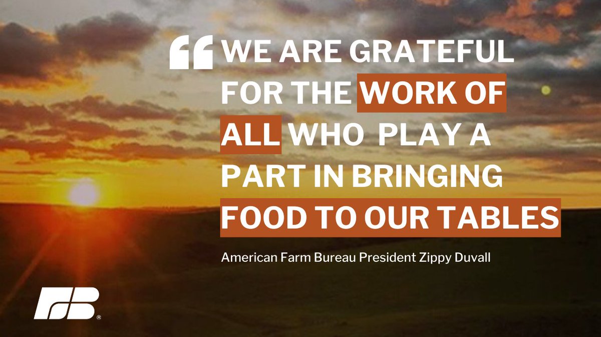 While farmers &amp; ranchers are #StillFarming, growing as much food as possible, it doesn’t matter unless that food gets packaged, shipped &amp; stocked in stores. 

On this #NationalAgDay &amp; every day, we are grateful for the work of all who play a part in bringing food to our tables.