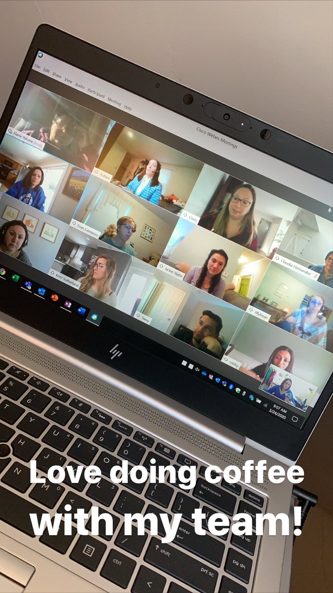 #HRCoffeeShot having coffee with my entire team! 12 of us every Tuesday and Thursday ☺️