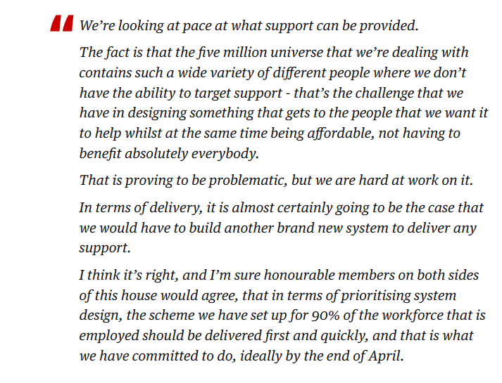 BpsmithUk's tweet photo. Rishi Sunak says help for Self Employed will be slow, to ensure only deserving get money...
Well, thats #NotGoodEnough
Johnson told them all to stay home. They have *no income*.
Give them *all* £1000 via BACS to their Self Asessment refund bank immediately &amp; sort more out later! https://t.co/qKyH2zmOBG