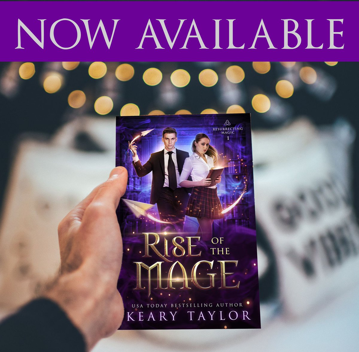 TODAY IS THE DAY! ARE YOU READY TO DISCOVER SOME MAGIC?
Grab Rise of the Mage today from your favorite retailer.
Amazon US: amzn.to/2Hn13Gp
Amazon UK: amzn.to/2ORRV0r
B&amp;N: bit.ly/37okQQd
iBooks: apple.co/39BygtP
Goodreads: bit.ly/2Sr5few